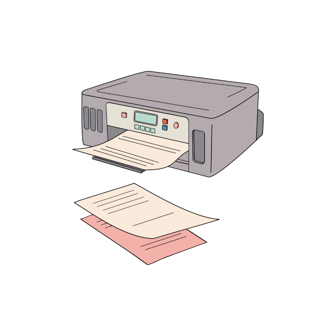 プリントアウトします