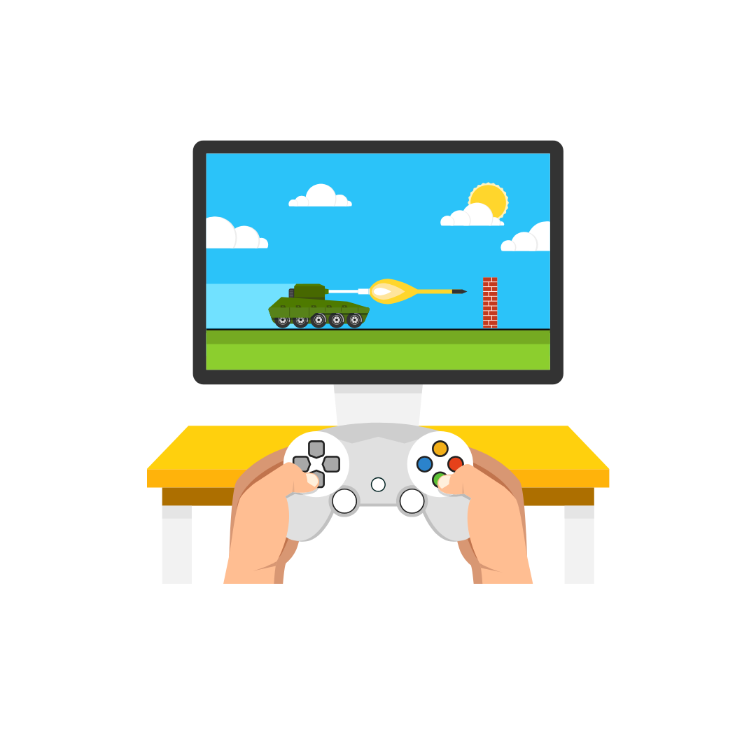 ゲーム（を）します