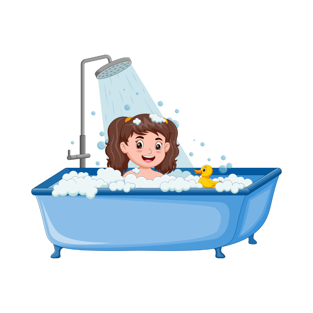 おふろに　はいります