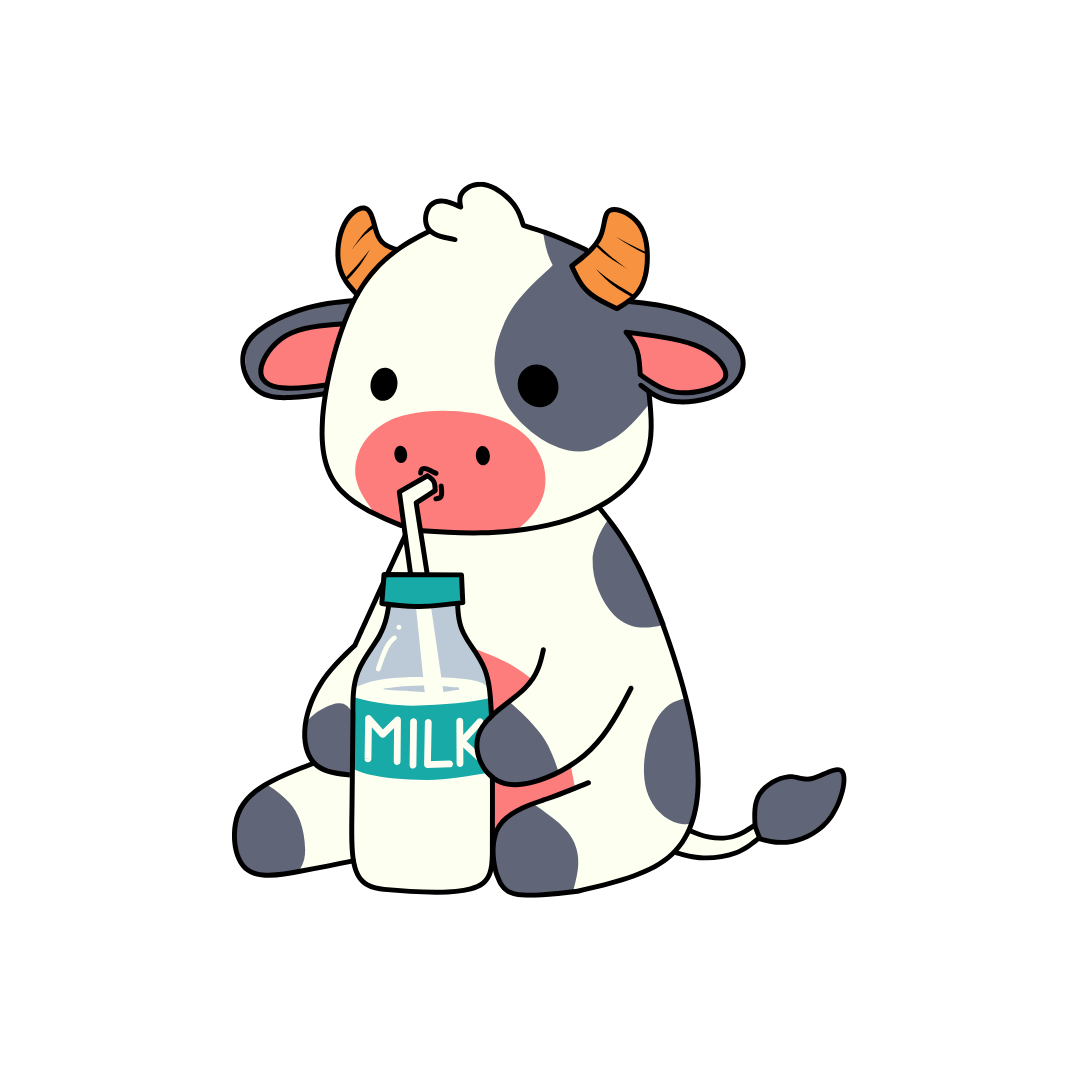 ぎゅうにゅう を のみます