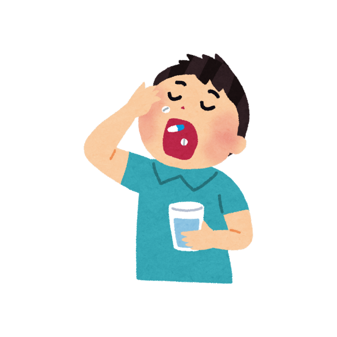 くすり を のみます