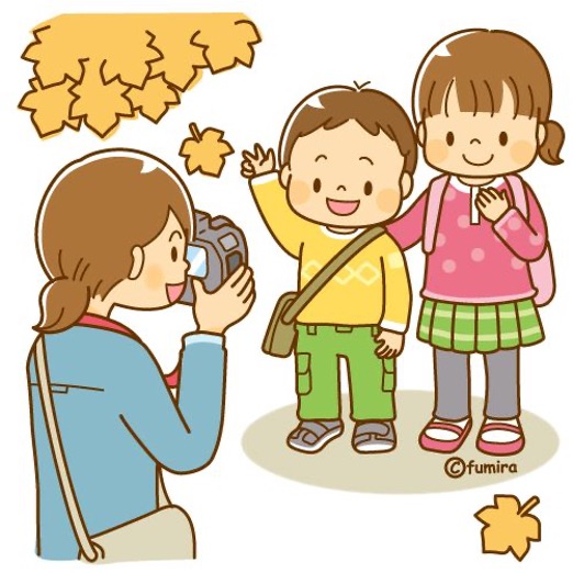 しゃしんをとります。